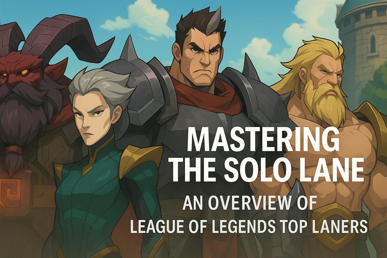 Mastering the solo lane - an overview of league of legends top laners